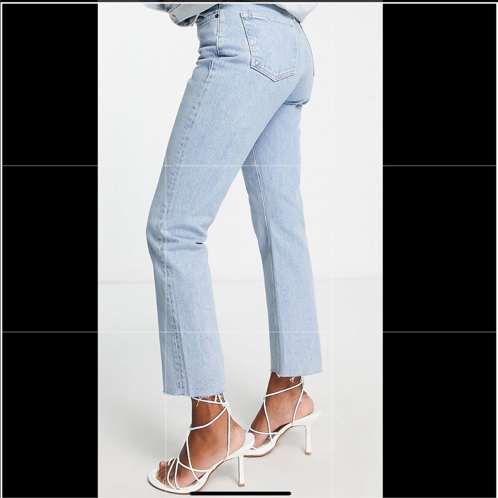 Topshop hourglass straight jean in bleach